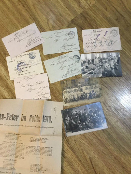 Lot of WW1 German letter post and Flyer