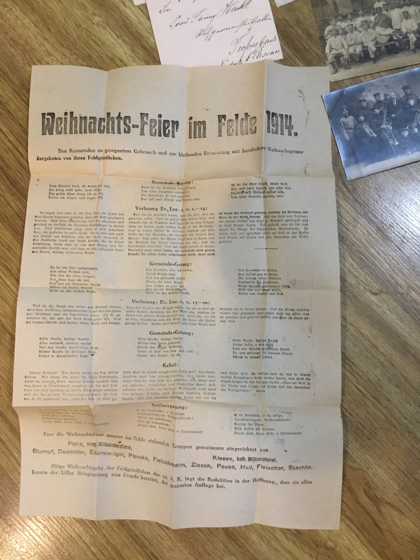 Lot of WW1 German letter post and Flyer