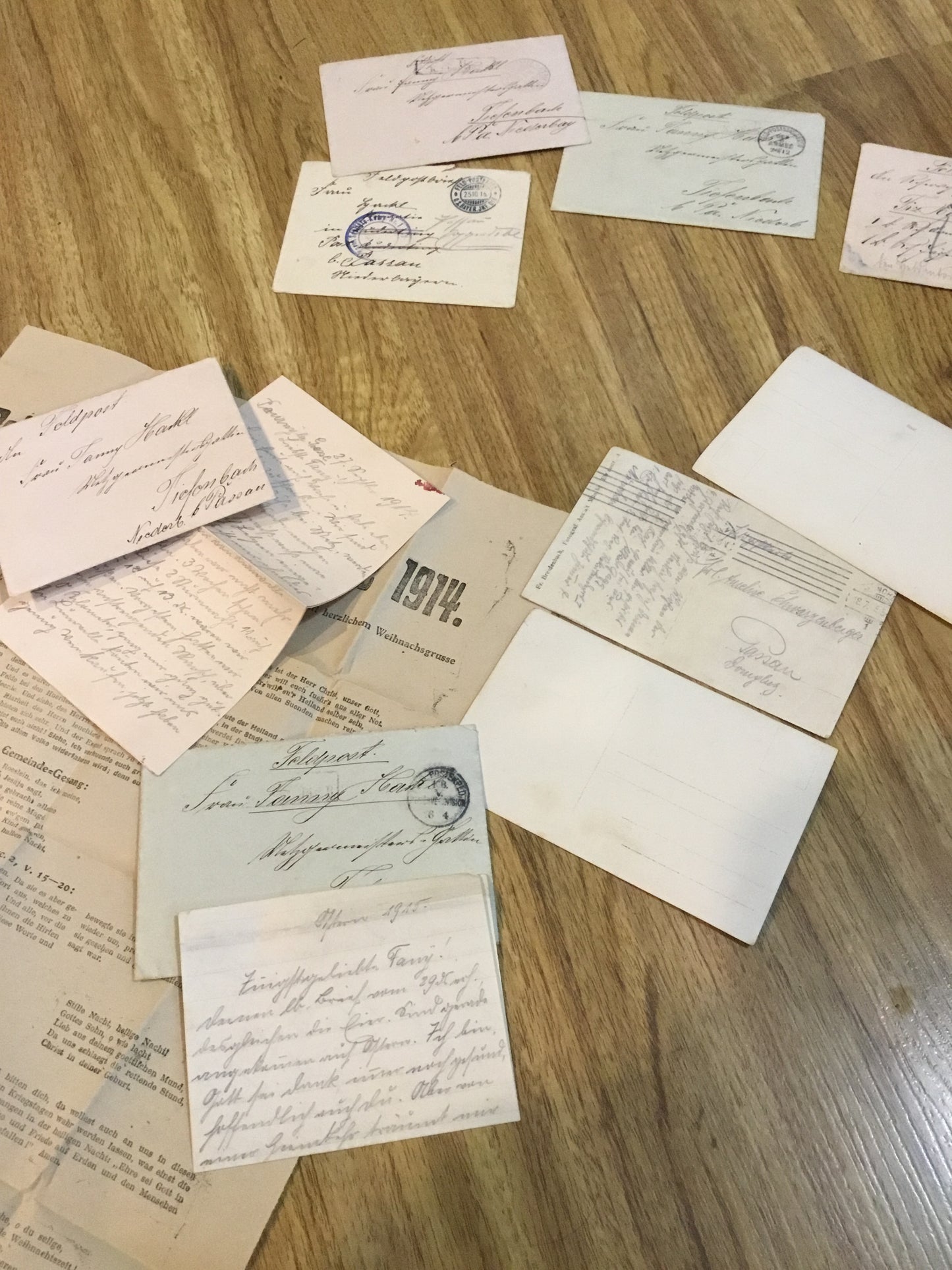 Lot of WW1 German letter post and Flyer