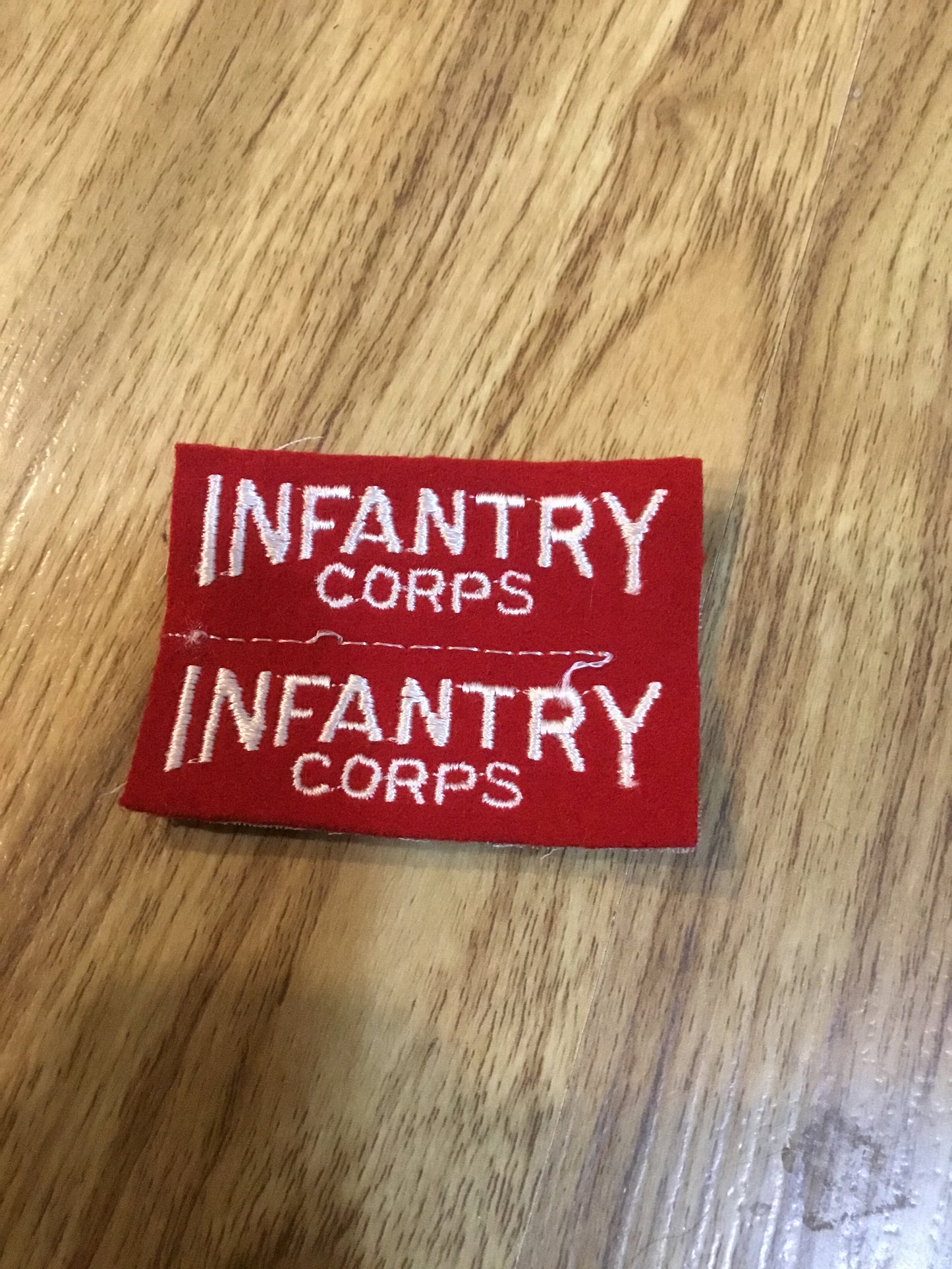 Original Canadian - WWII - Uncut Infantry Corps Titles/Badge