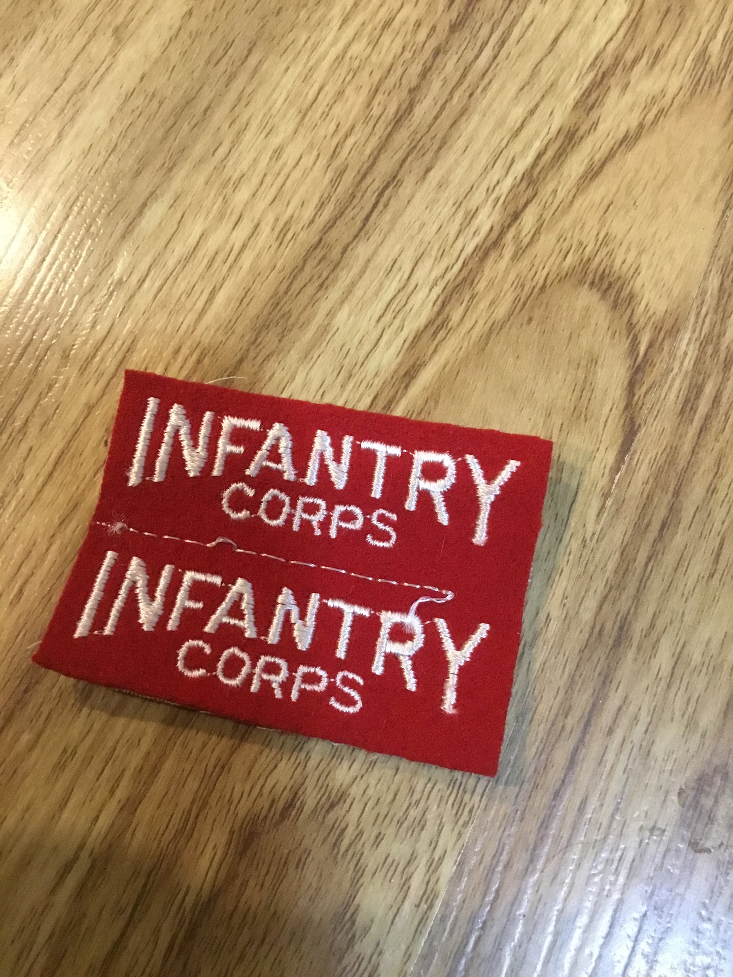 Original Canadian - WWII - Uncut Infantry Corps Titles/Badge