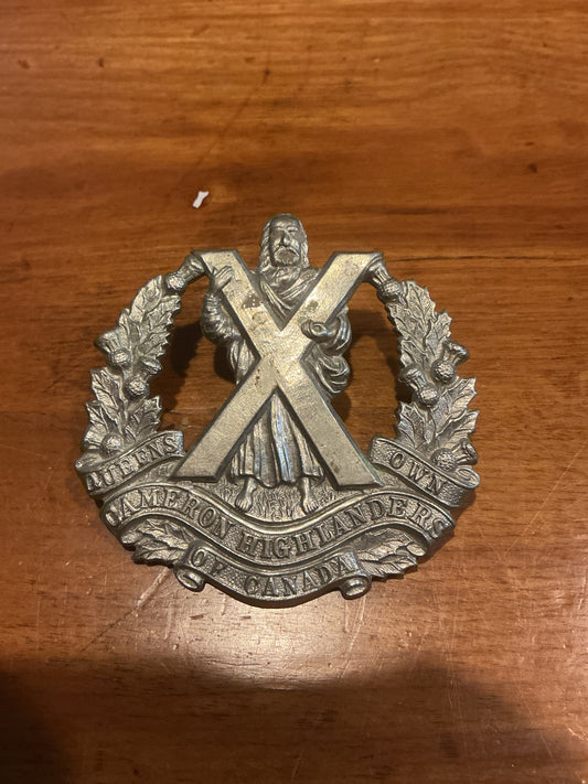 Queens Own Cameron Highlanders of Canada Hat Badge