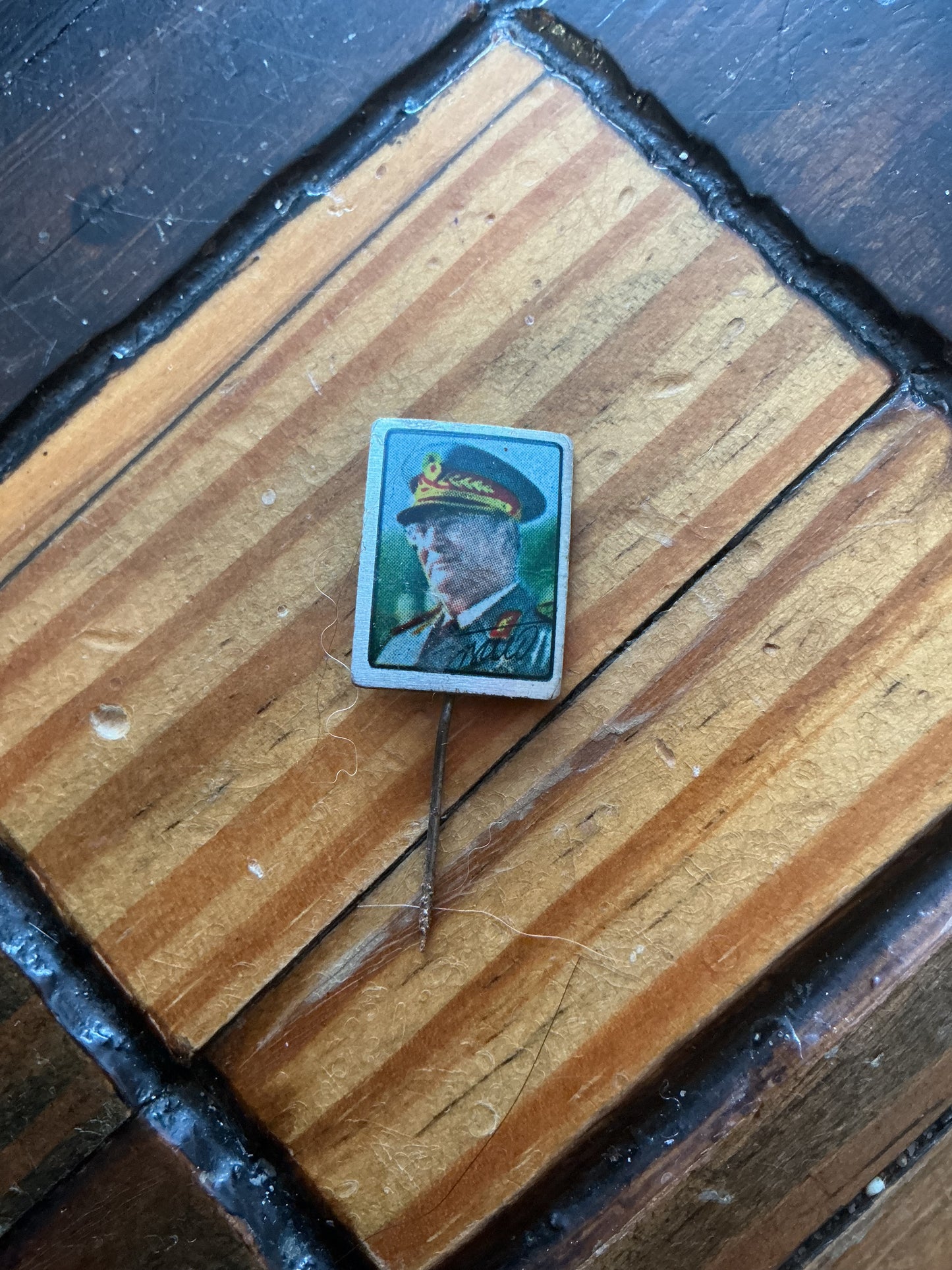 Communist Propaganda Stick Pin of Yugoslavian President Marshall Broz Tito