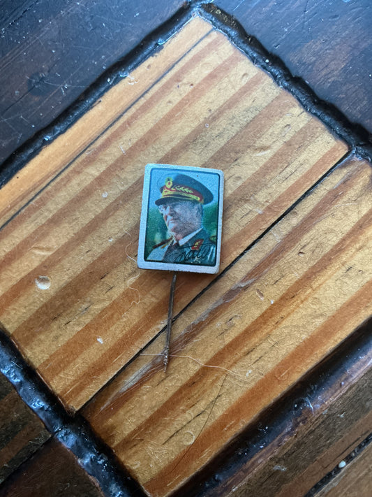 Communist Propaganda Stick Pin of Yugoslavian President Marshall Broz Tito