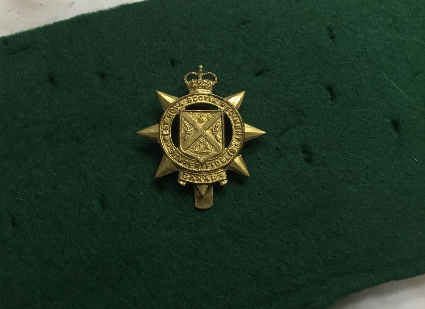 Postwar west Nova Scotia Regiment Hat Badge