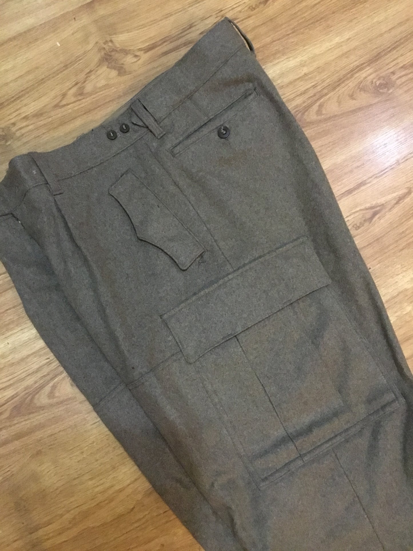 Post war German Military Wool Pants  Waist 38