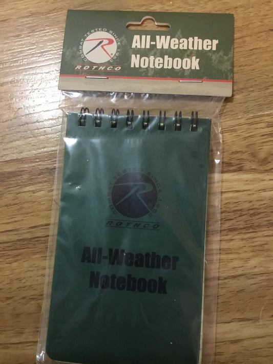 New All-Weather Note Book 3 x5 inches