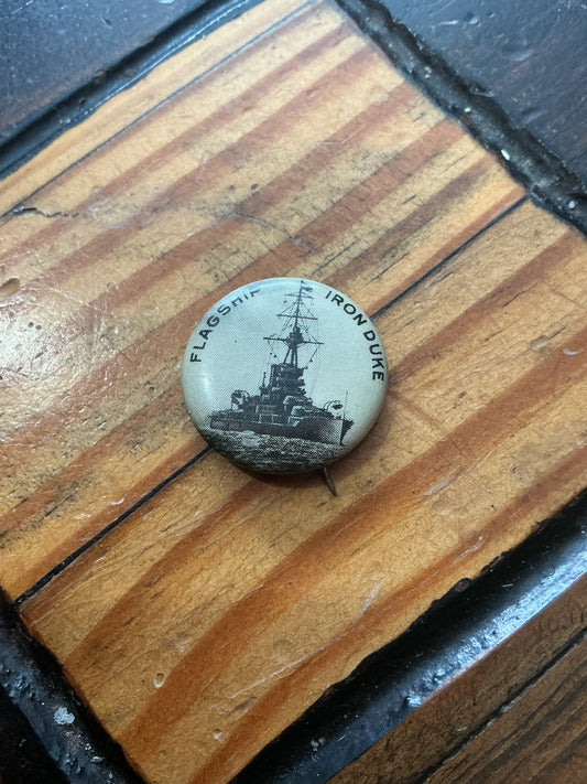 Royal Navy Flagship Iron Duke Button Pin