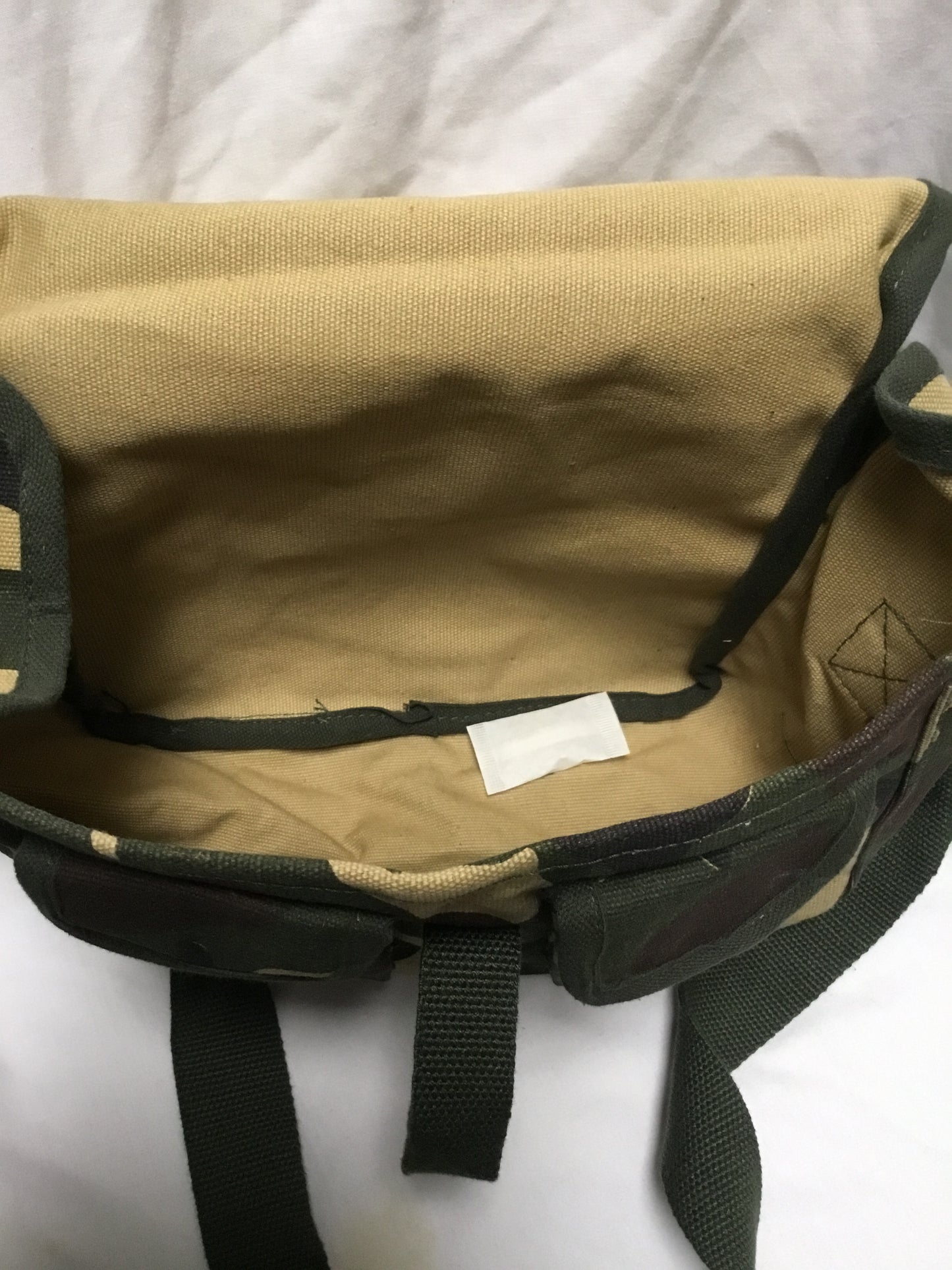 New Camouflage Woodland Haversack with Adjustable Strap