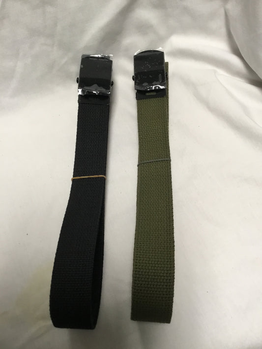 New Web Belt with black slide buckle