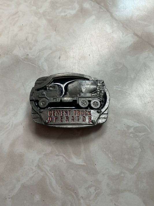 Vintage Cement Truck Operator Belt Buckle