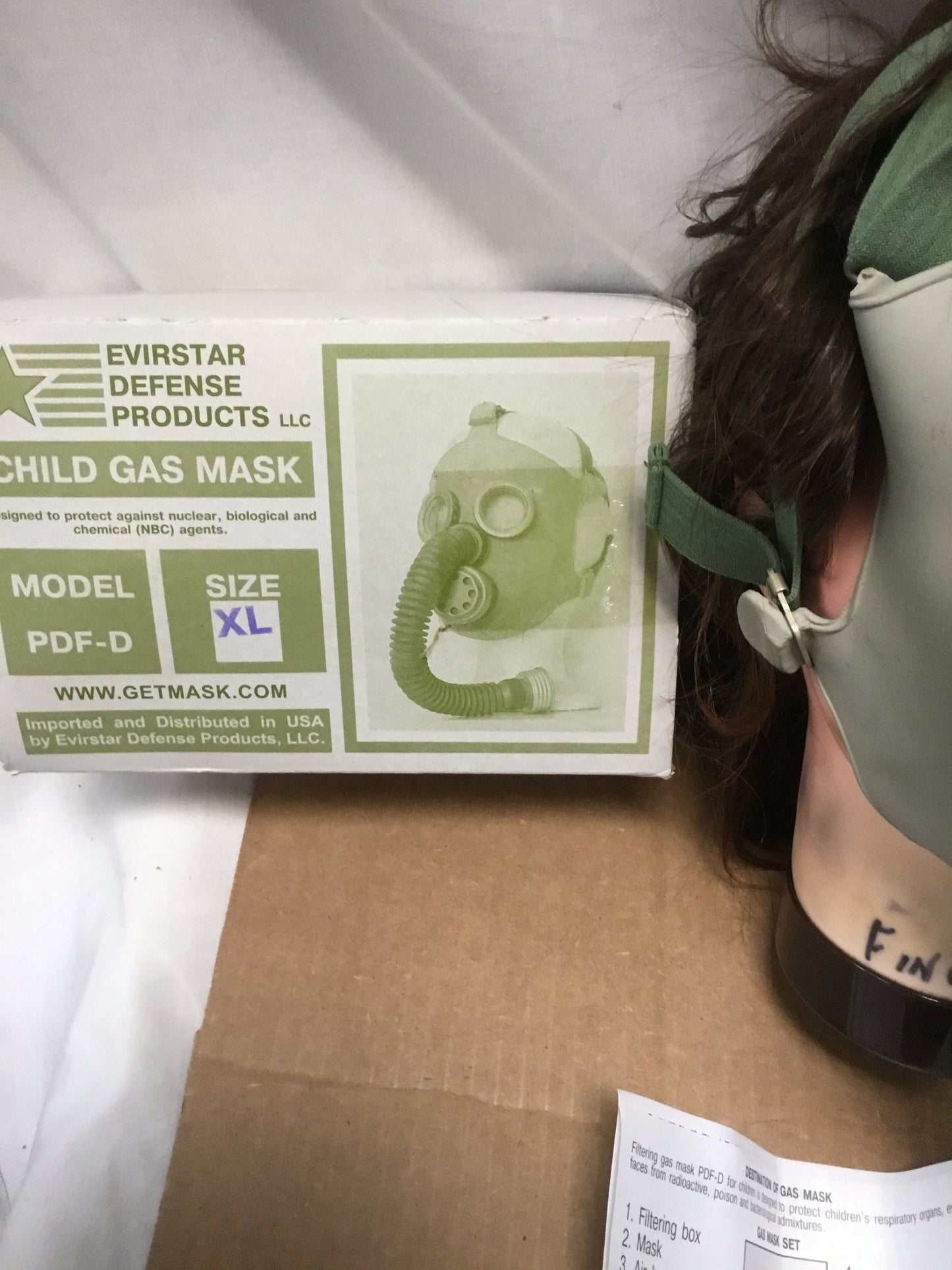 Soviet/ Russian  Child’s Gas Mask with FILTER  in Box