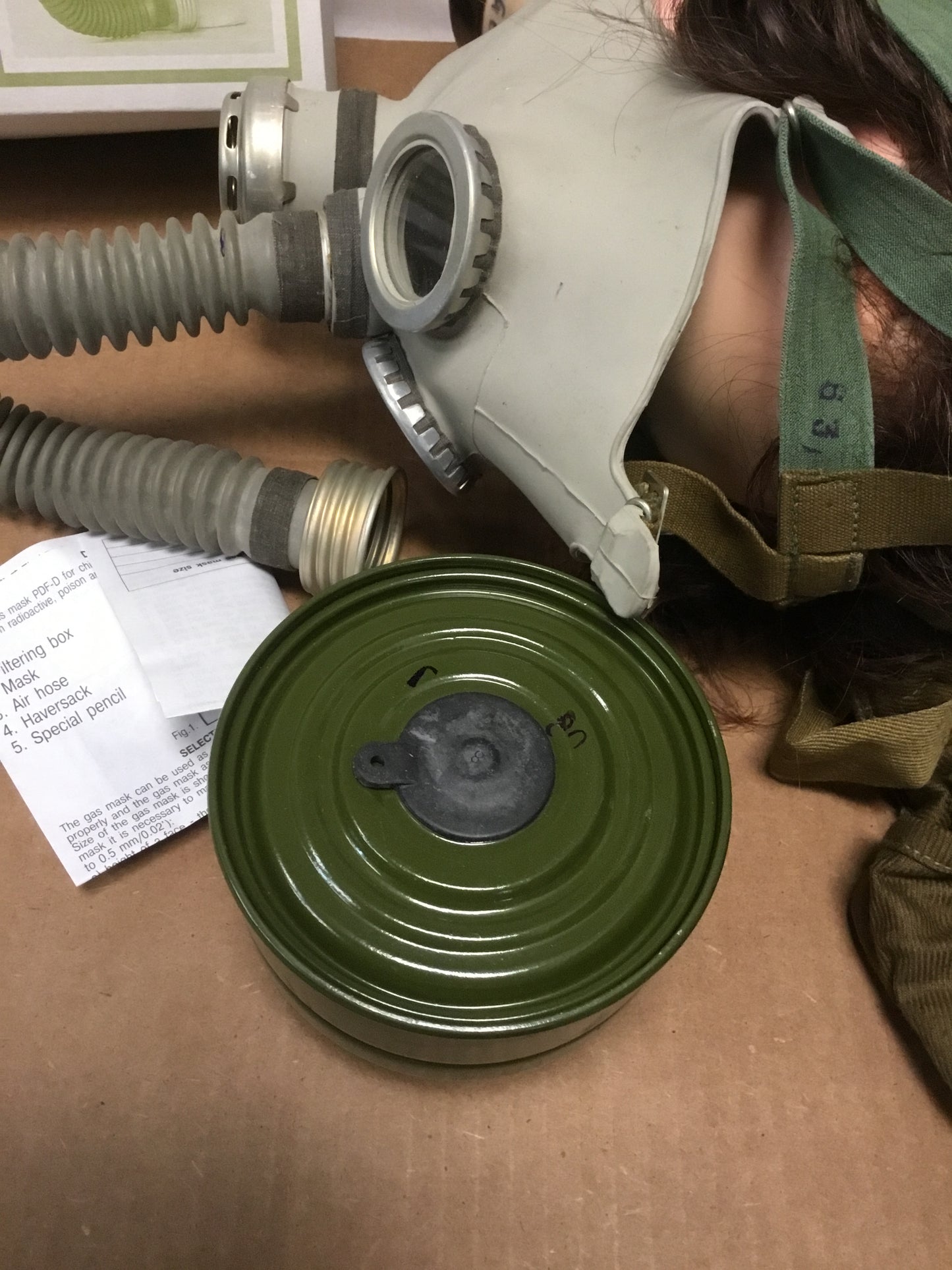 Soviet/ Russian  Child’s Gas Mask with FILTER  in Box