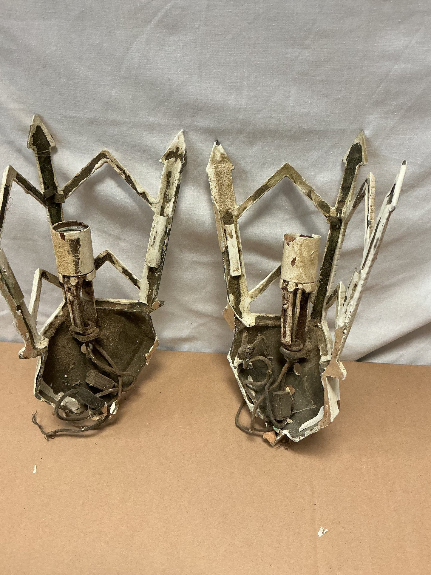 Pair of 1930s- 40s Art Deco Style Sconces