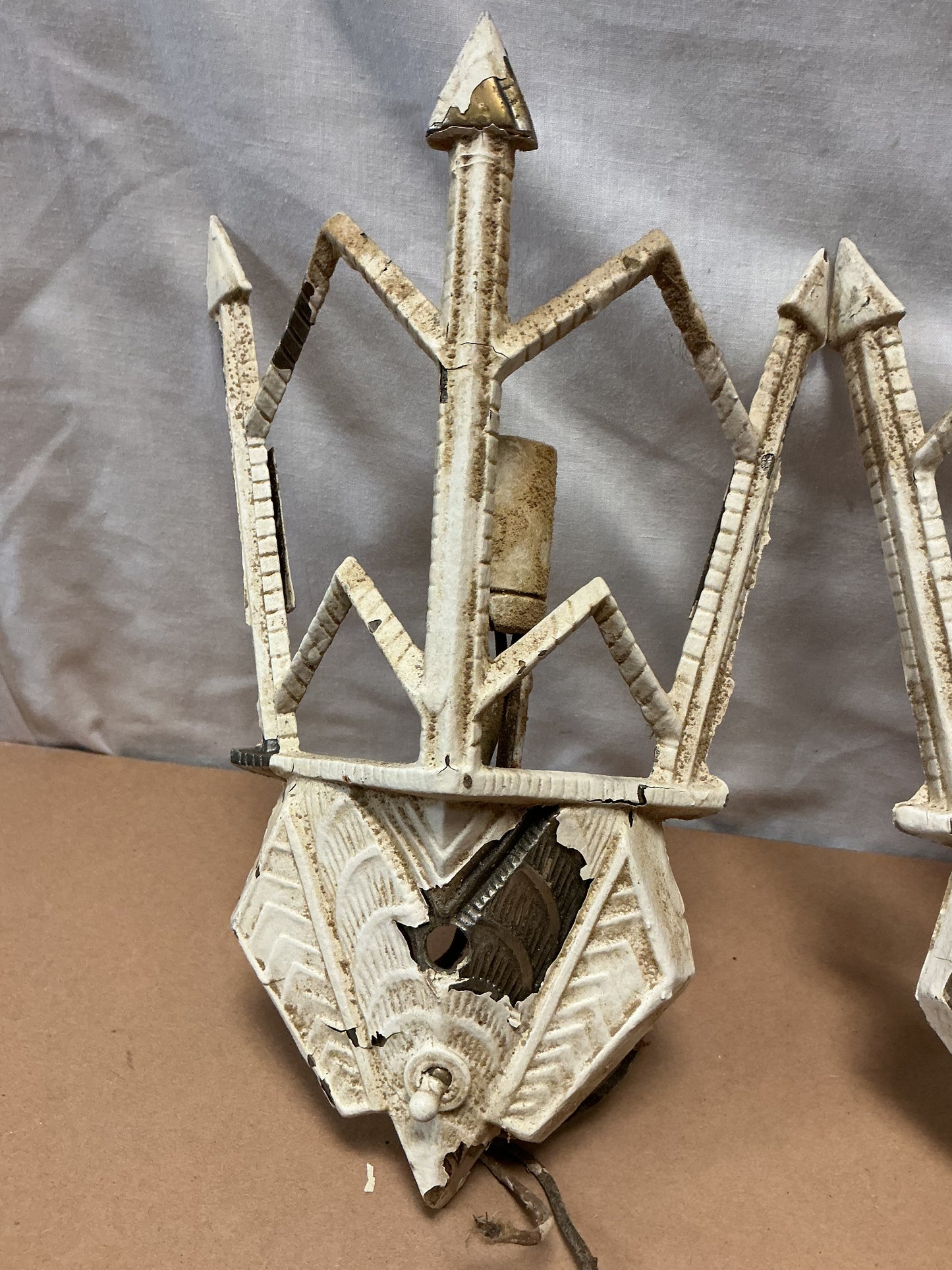 Pair of 1930s- 40s Art Deco Style Sconces