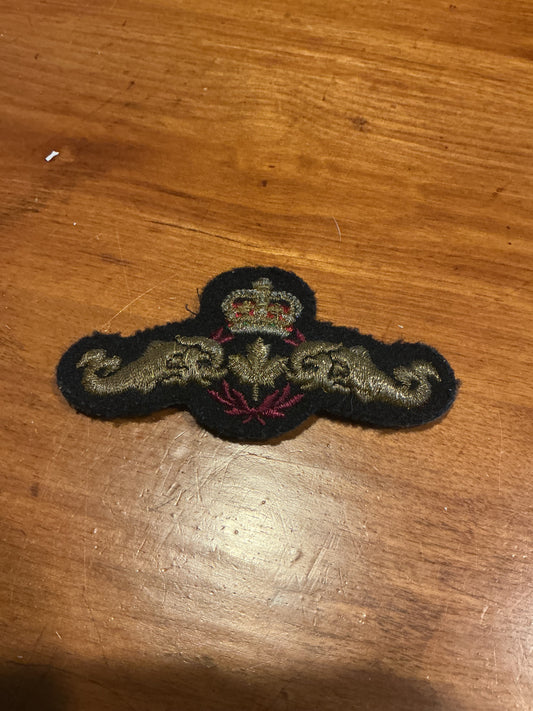 Canadian Forces Submarine Qualification Bullion Trade  Badge