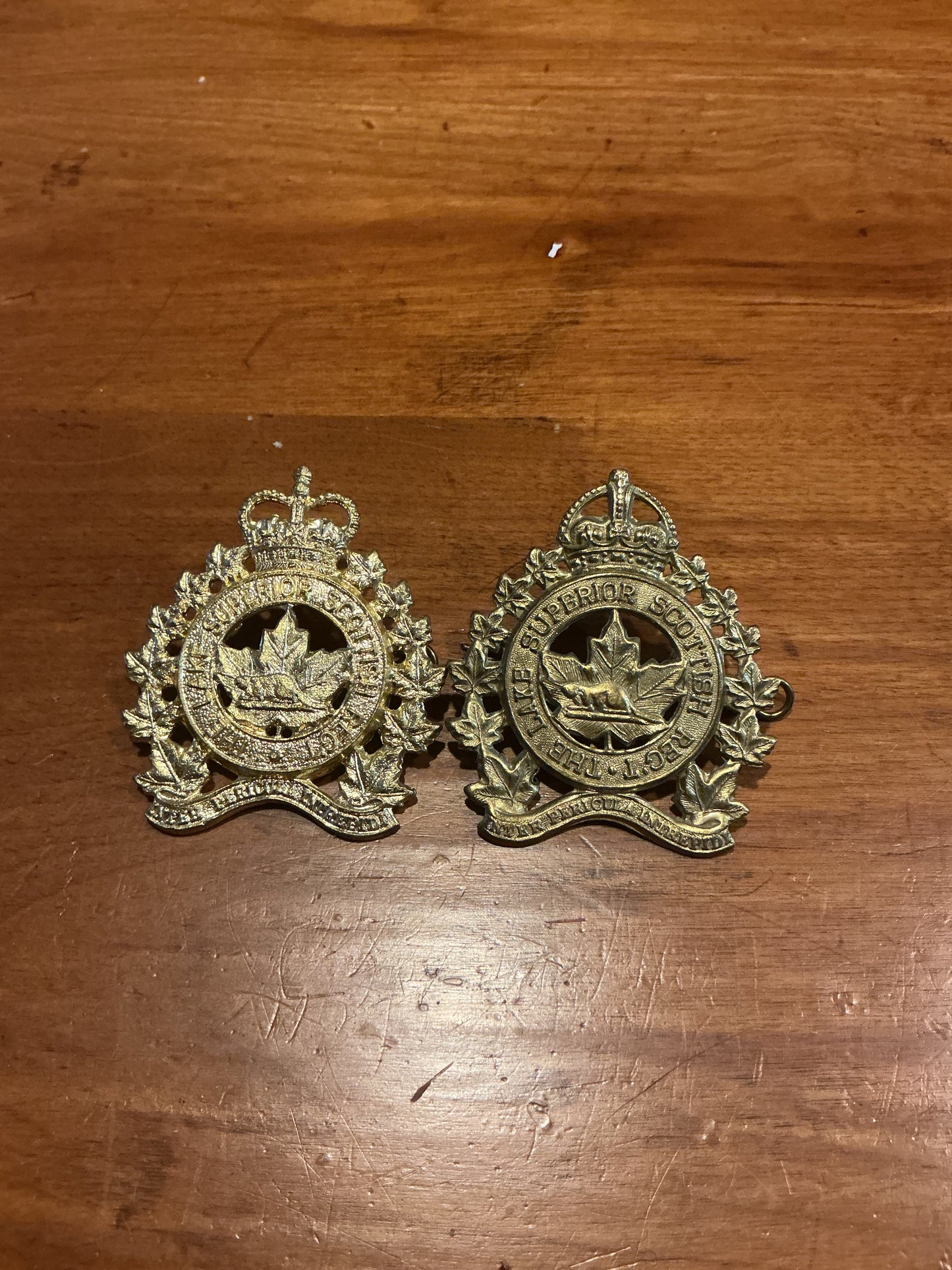Lot of Two Lake Superior Scottish Regiment Badges