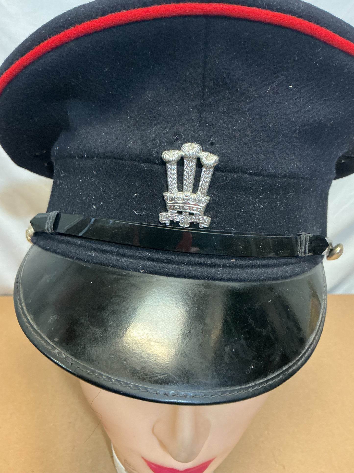 1964 British Army Uniform Dress Cap with Royal Regiment of Wales badge