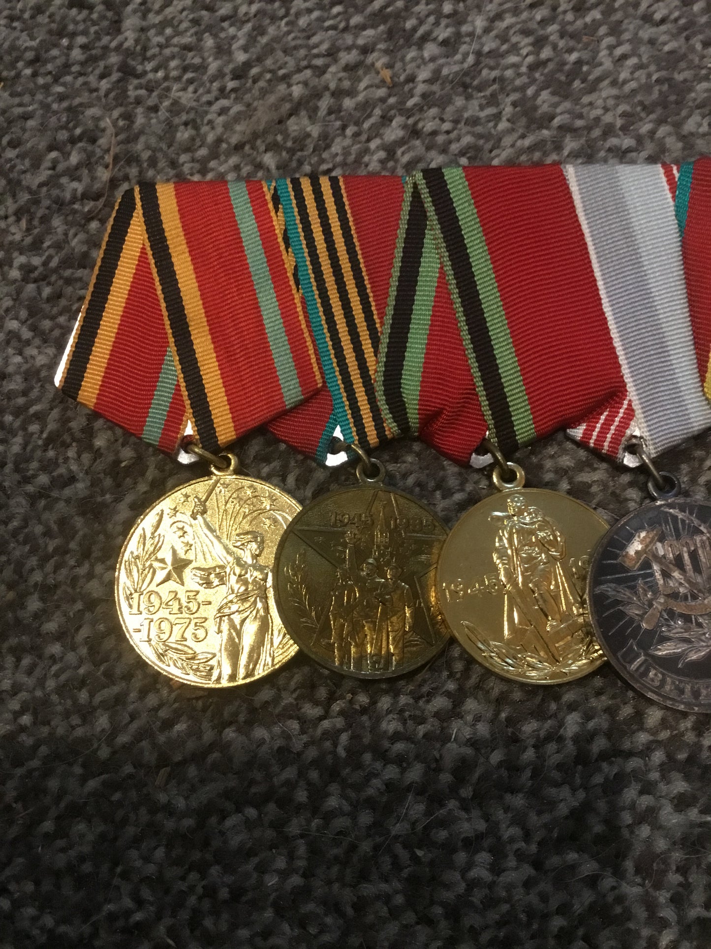 Lot of 5 Russian Cold War jubilee Medals