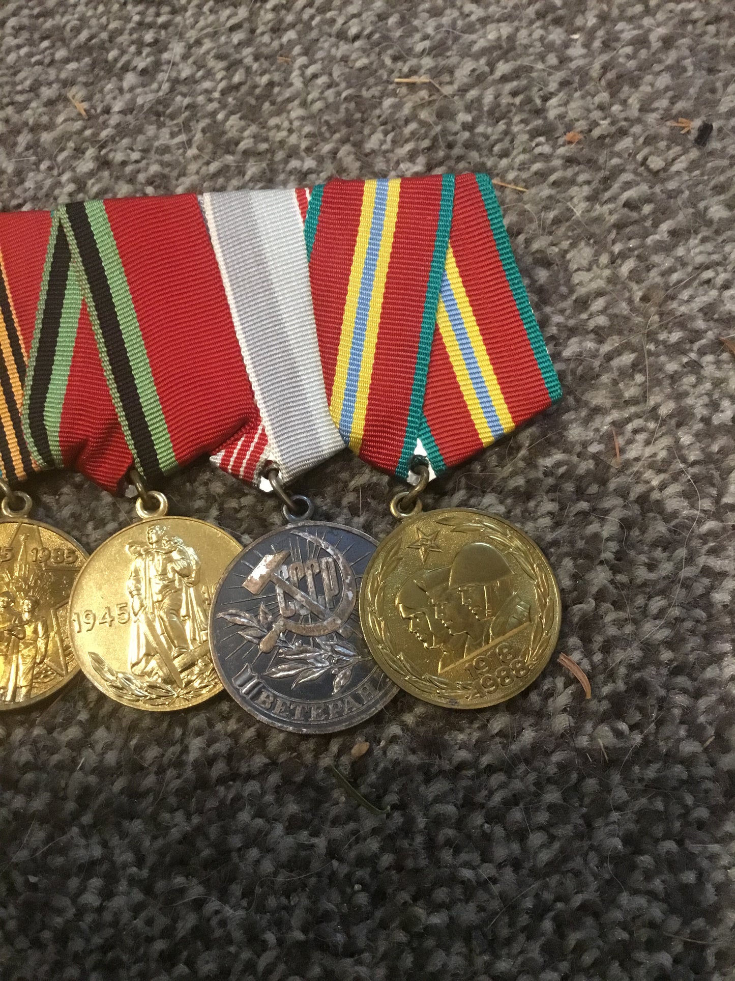 Lot of 5 Russian Cold War jubilee Medals