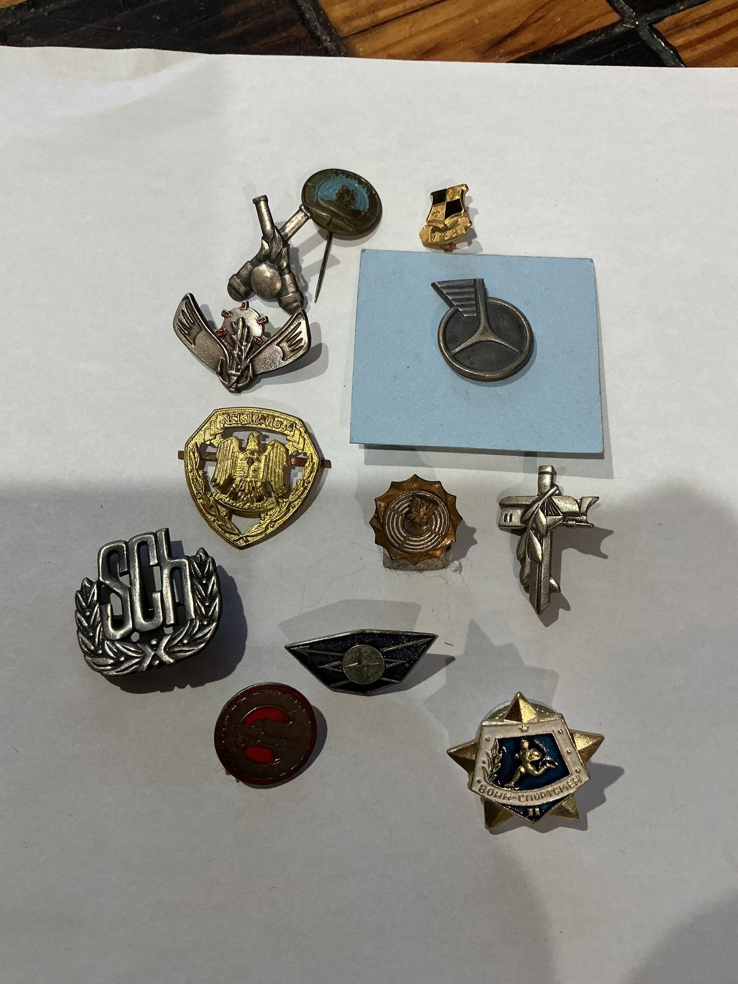Lot of 12 European Military Pins