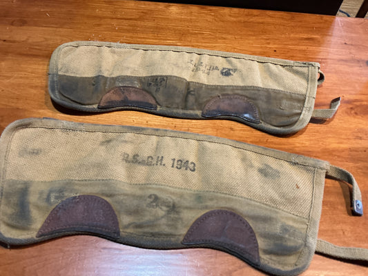 WW2 CANADIAN ARMY 37 PATTERN CANVAS GAITERS 1944