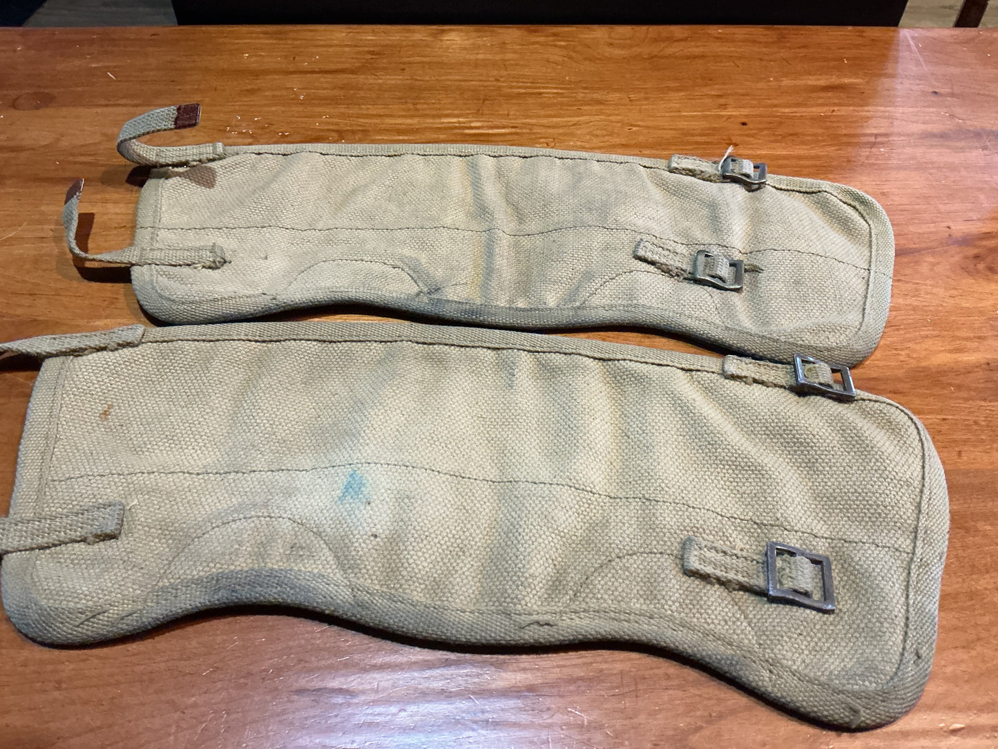 WW2 CANADIAN ARMY 37 PATTERN CANVAS GAITERS 1944