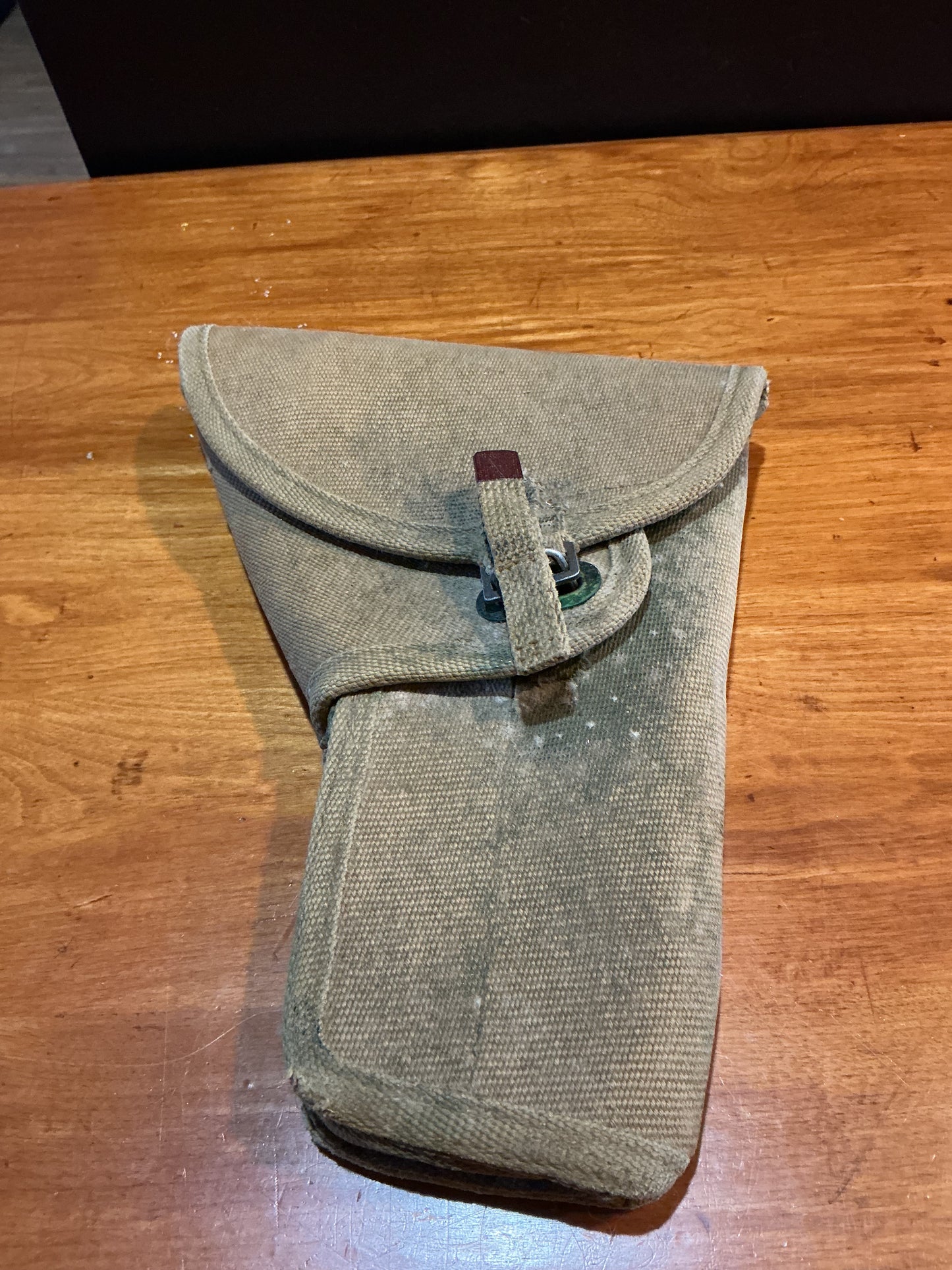 ORIGINAL  CANADIAN BROWNING HIGH POWERED PISTOL HOLSTER- dated:1945