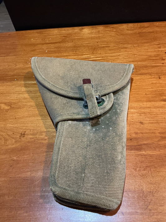 ORIGINAL  CANADIAN BROWNING HIGH POWERED PISTOL HOLSTER- dated:1945