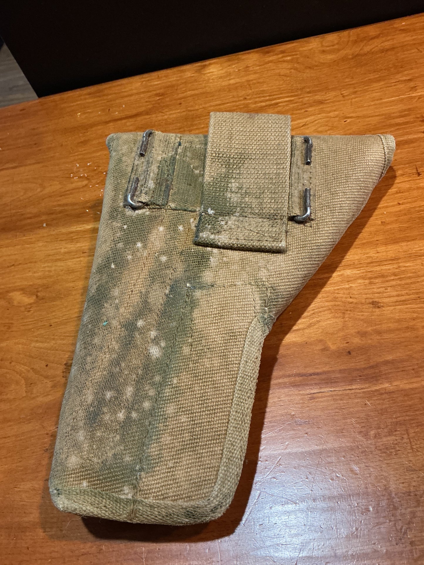 ORIGINAL  CANADIAN BROWNING HIGH POWERED PISTOL HOLSTER- dated:1945