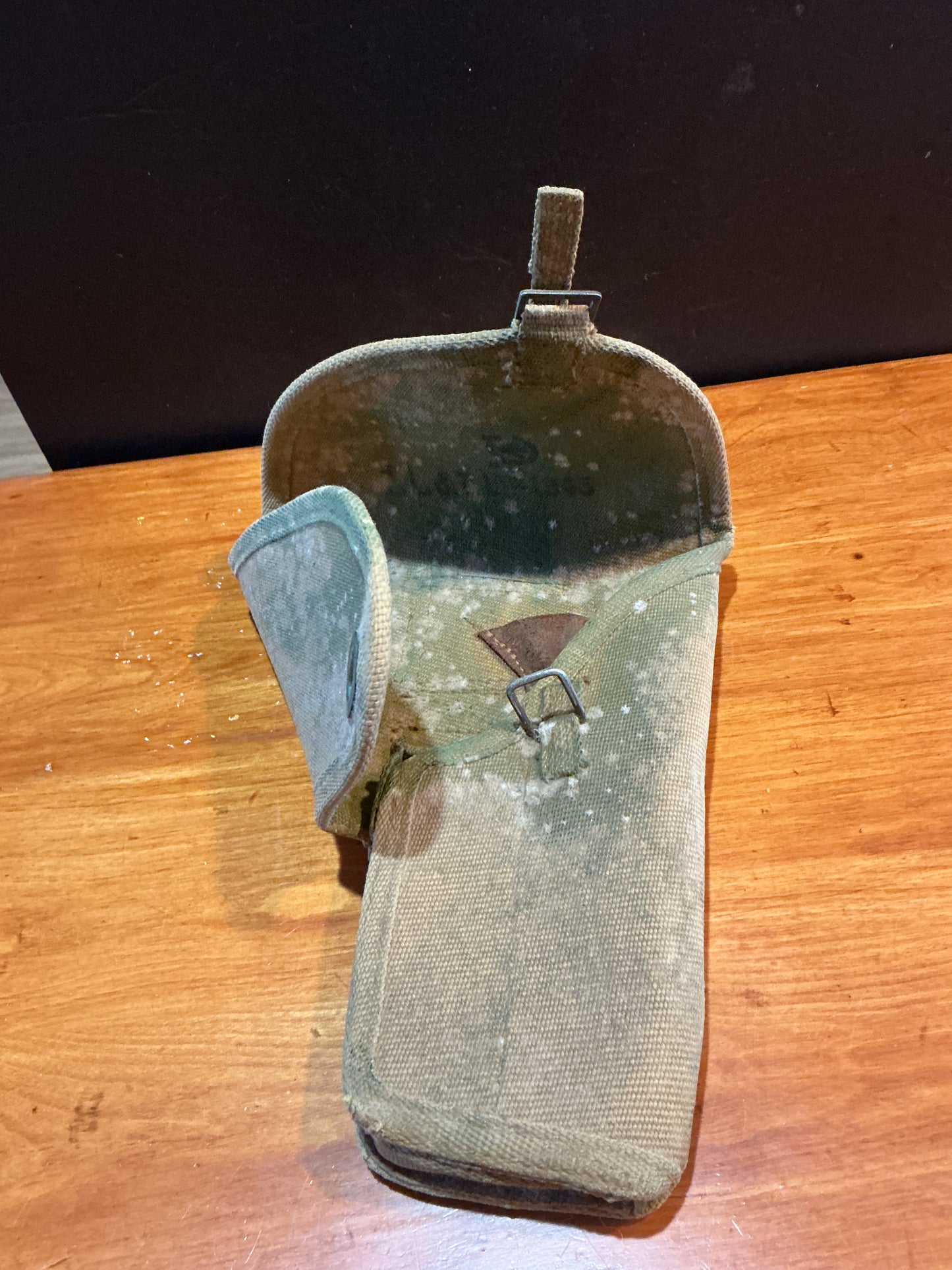 ORIGINAL  CANADIAN BROWNING HIGH POWERED PISTOL HOLSTER- dated:1945