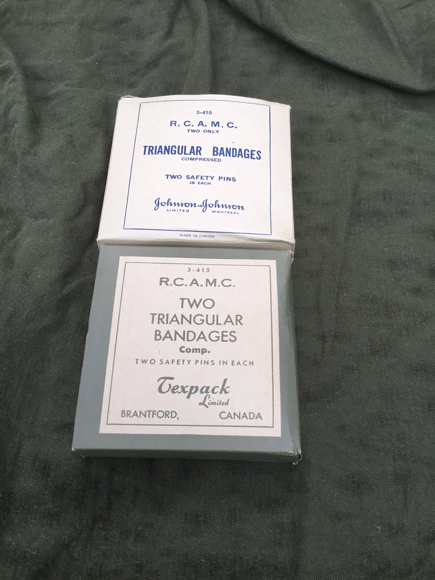 R.C.A.M.C. Triangular Bandages