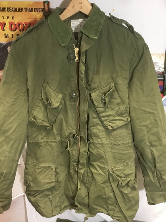 Vintage Canadian Army Combat/ Bush Jacket with removable liner ,size medium
