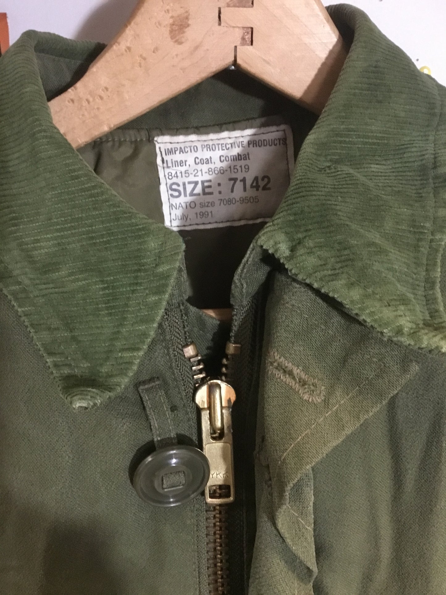 Vintage Canadian Army Combat/ Bush Jacket with removable liner ,size medium