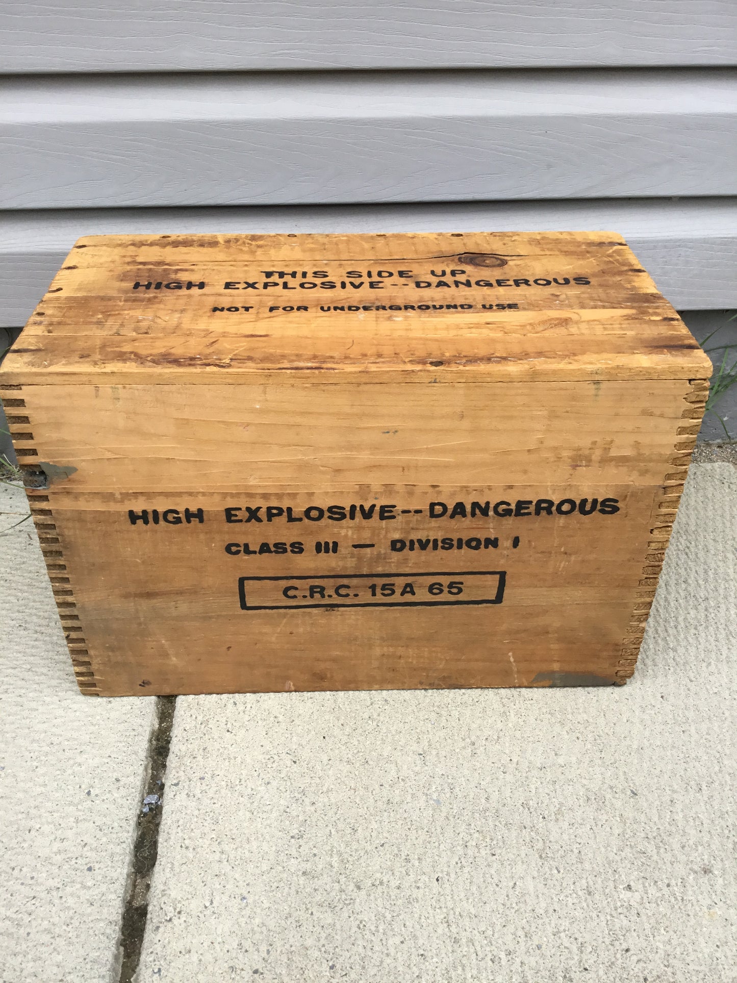 Vintage Wooden Dynamite box