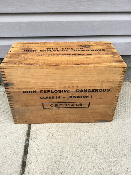 Vintage Wooden Dynamite box