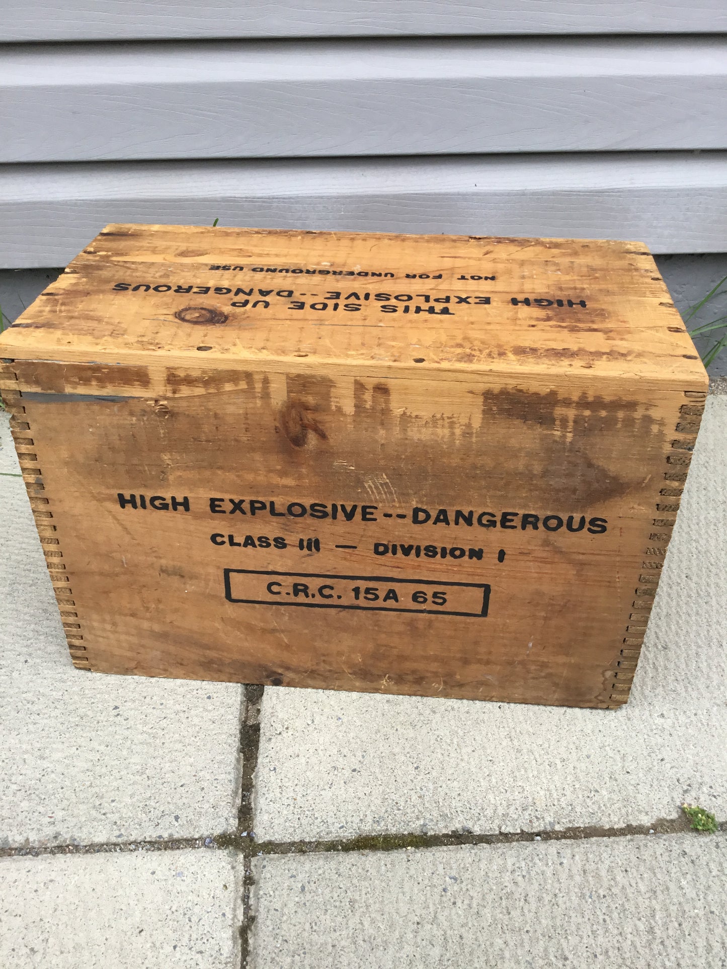 Vintage Wooden Dynamite box