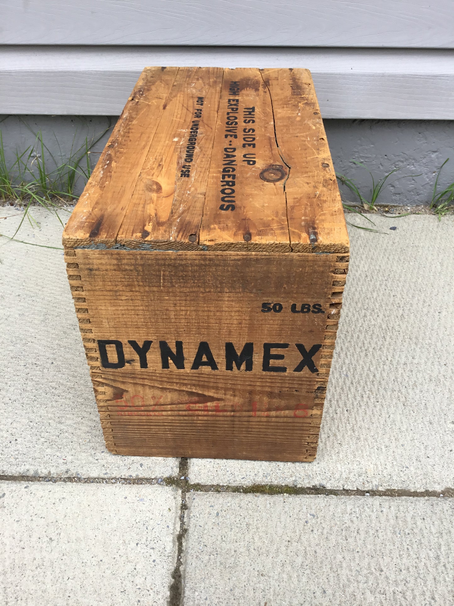 Vintage Wooden Dynamite box