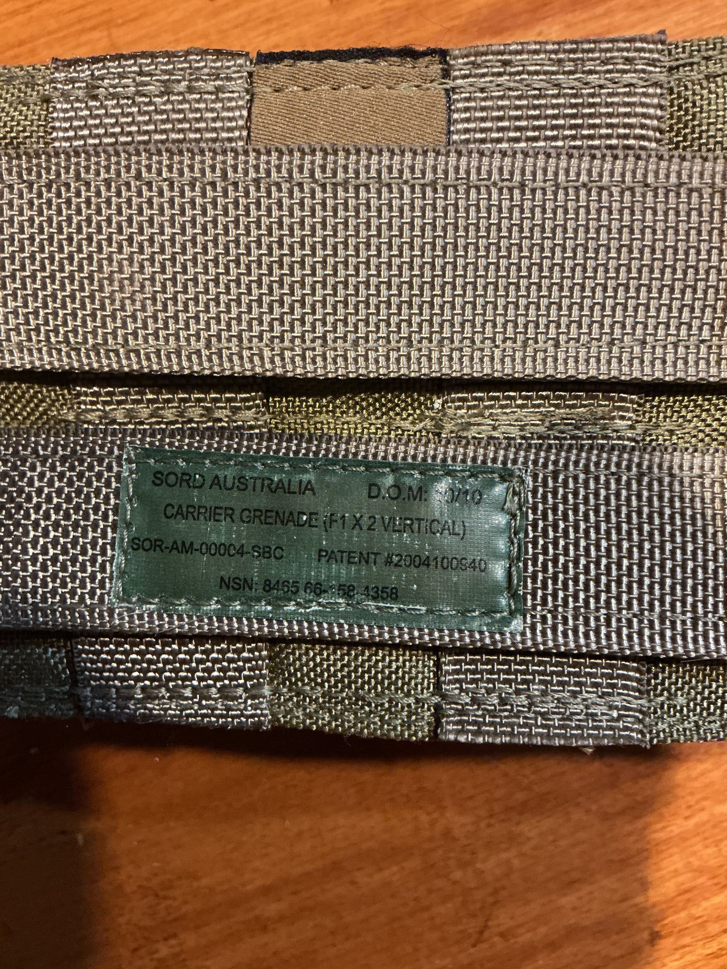 Australian  Sord Two pocket vertical Grenade Pouch
