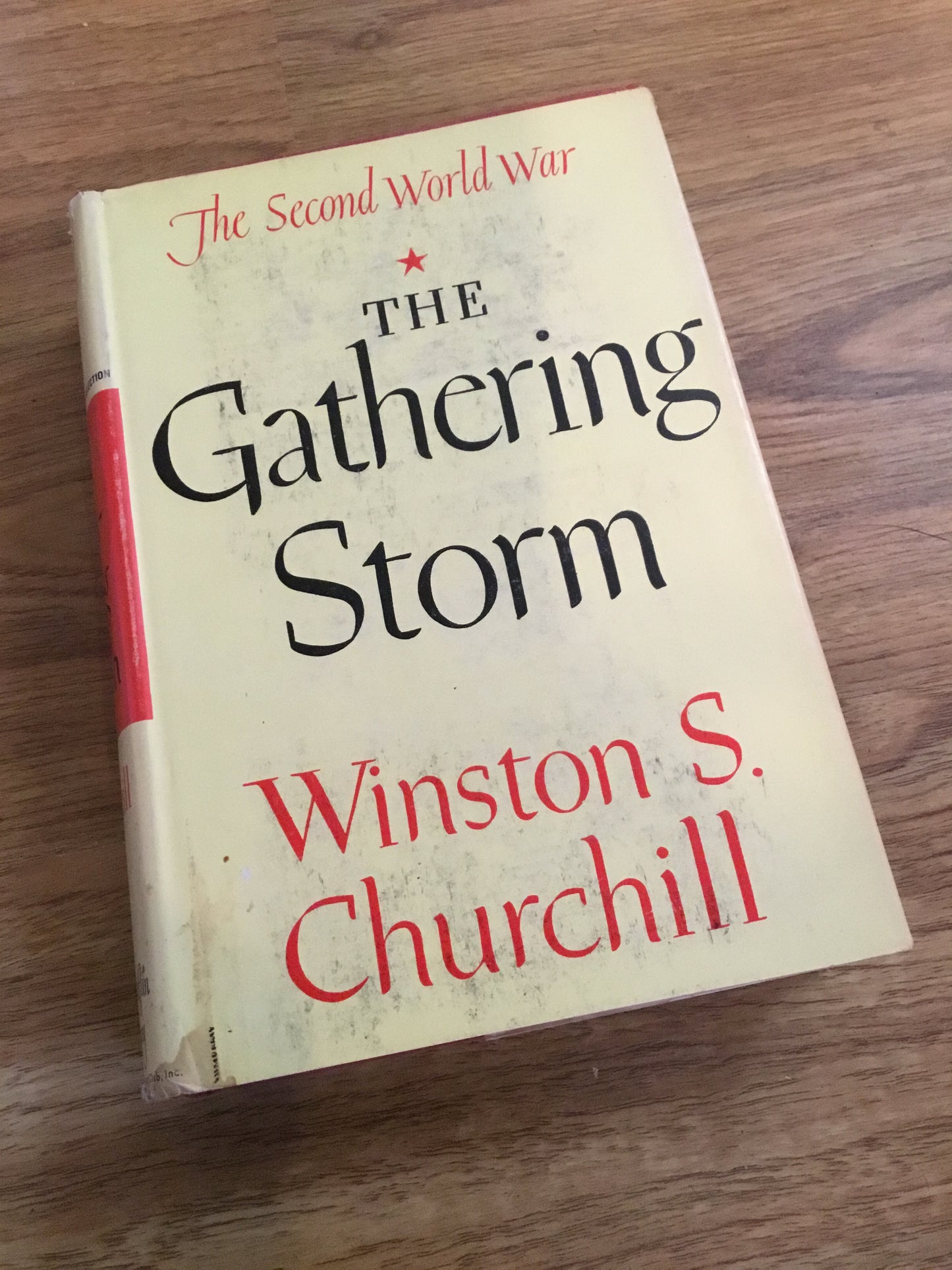 The Gathering Storm 1948 Vintage hardcover war history book Winston Churchill