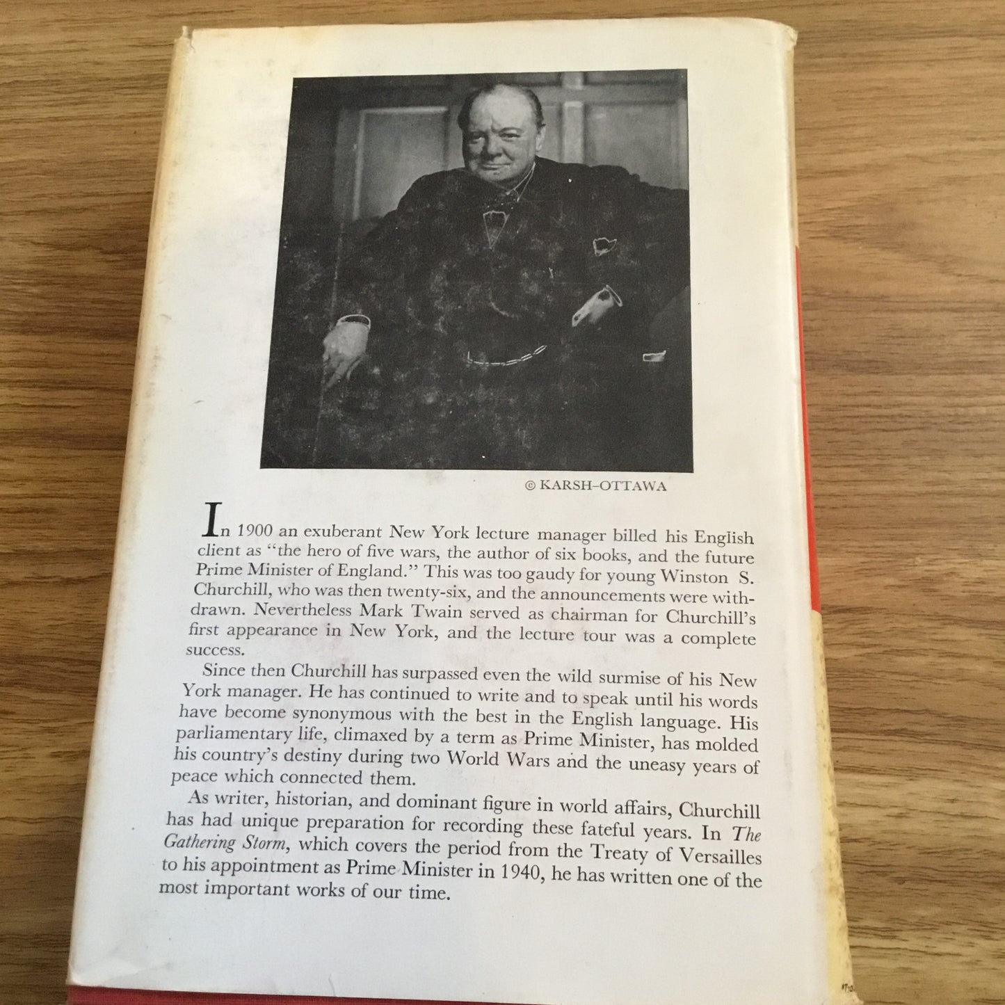 The Gathering Storm 1948 Vintage hardcover war history book Winston Churchill