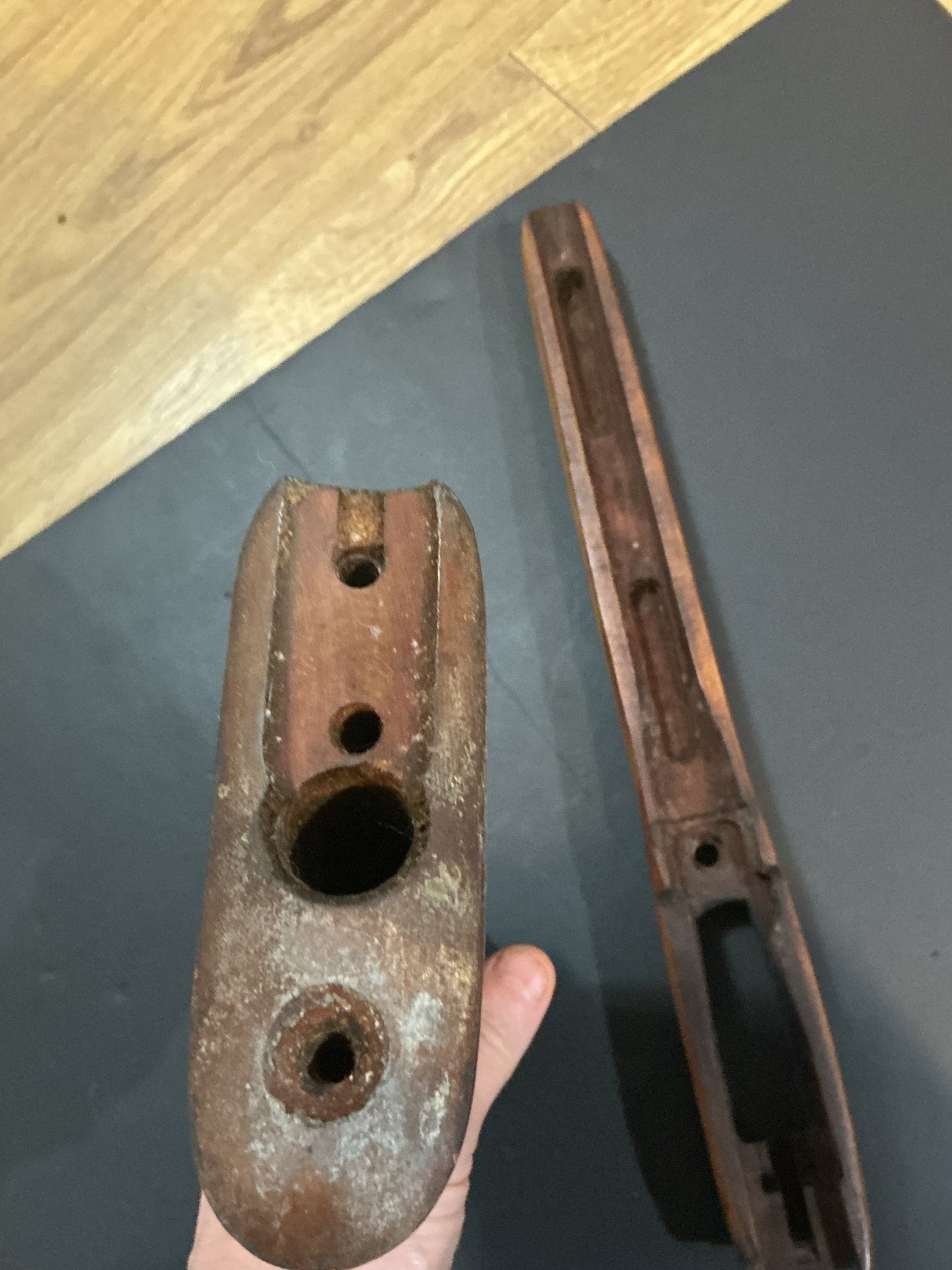 No 4 Lee ENFIELD Rifle Stock and Fore Stock ,SPORTERIZED. No hard ware included .