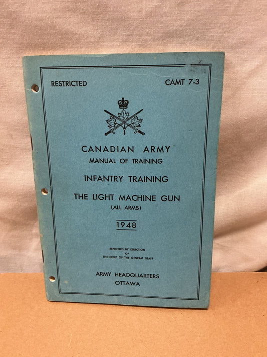 Canadian Army Infantry Training Light Machine Gun 1948