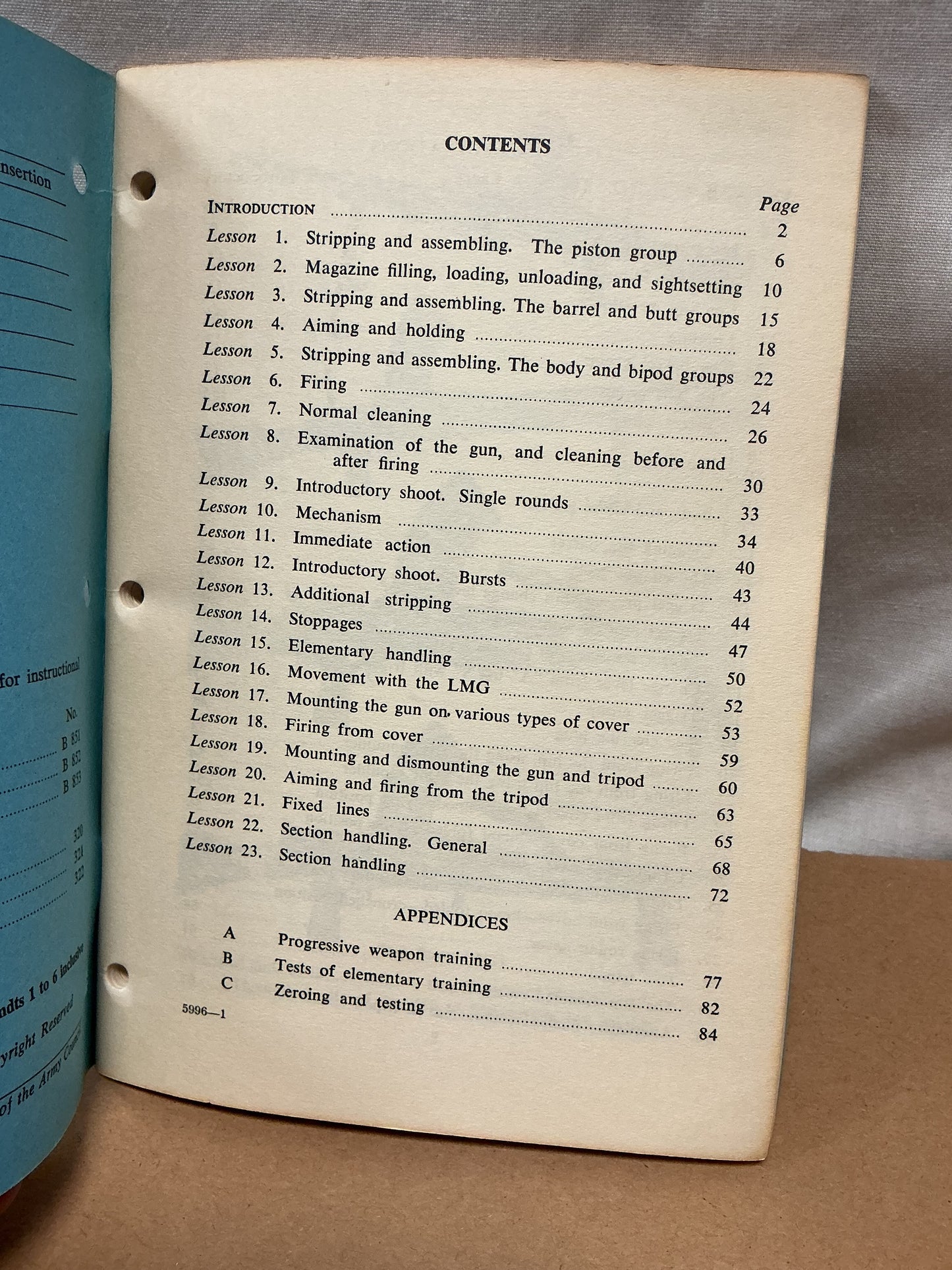 Canadian Army Infantry Training Light Machine Gun 1948