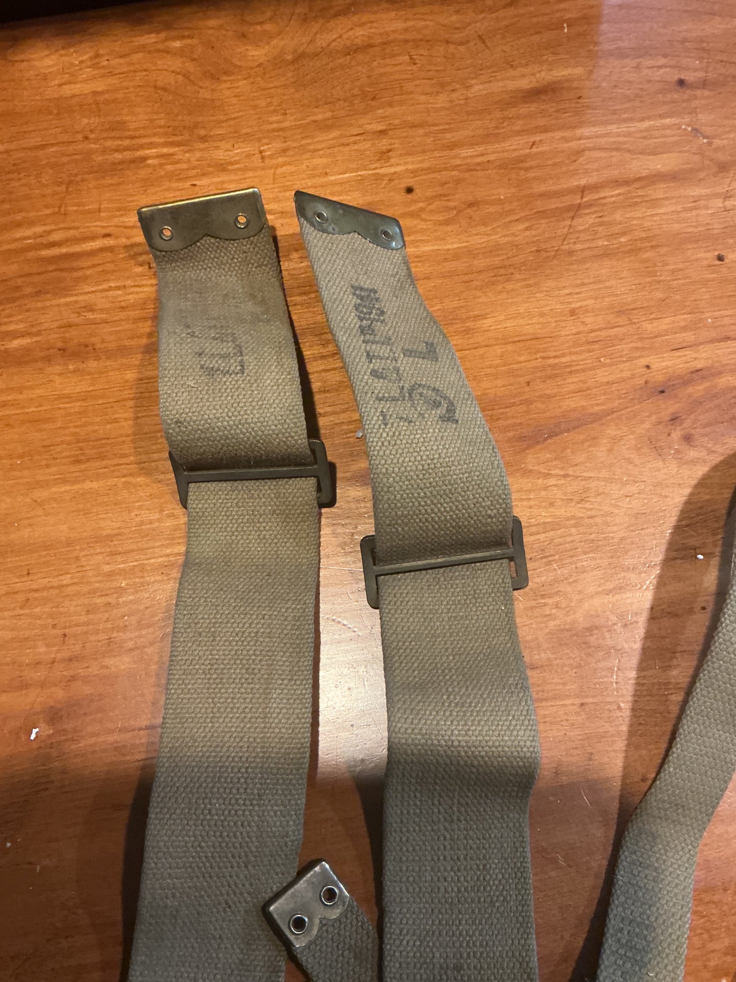 WW11 Canadian Web Equipment Straps Dated 1941-43
