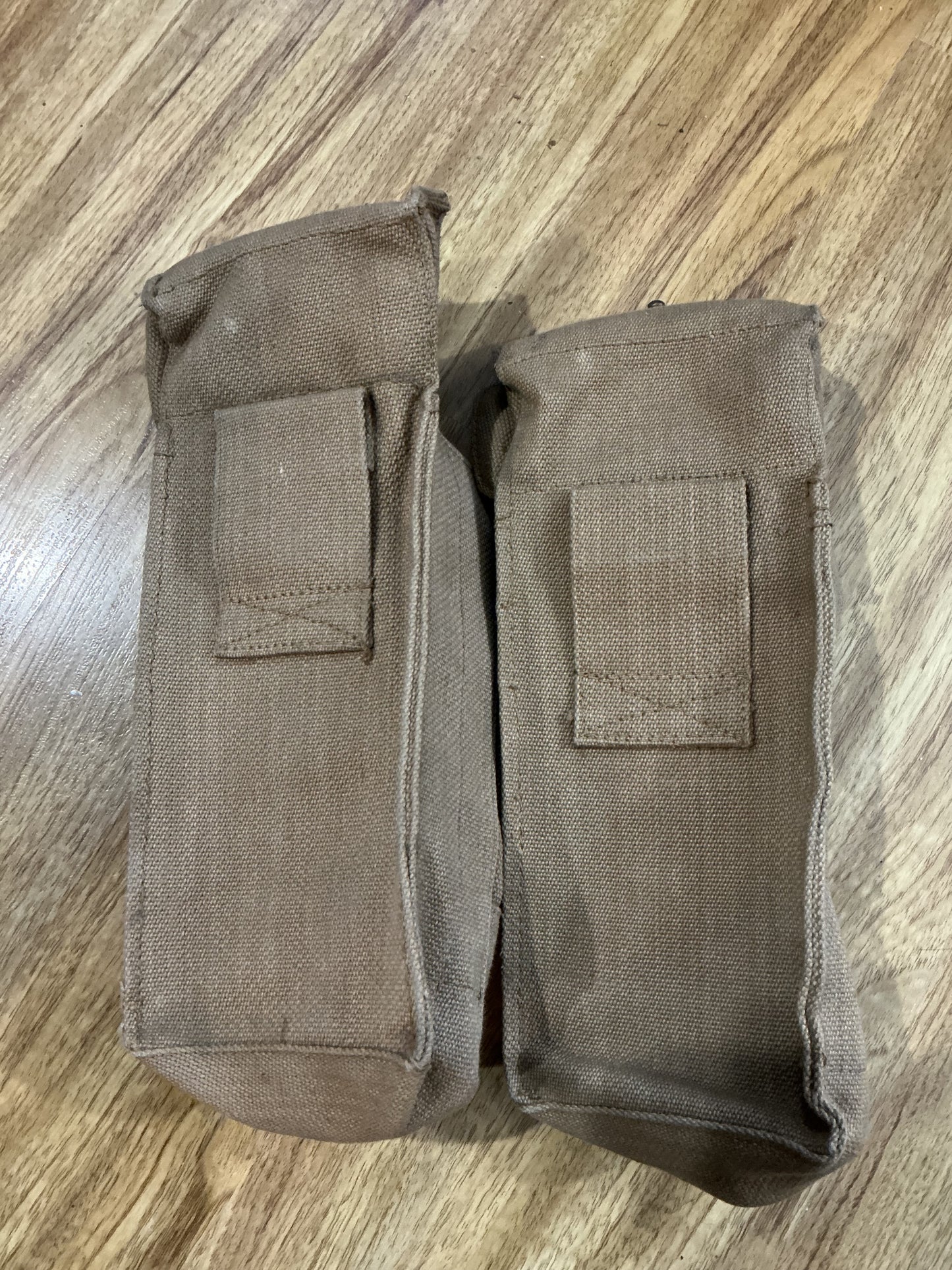 WW2 British P37 Bren Gun Pouches dated 1944 Both in very good condition.