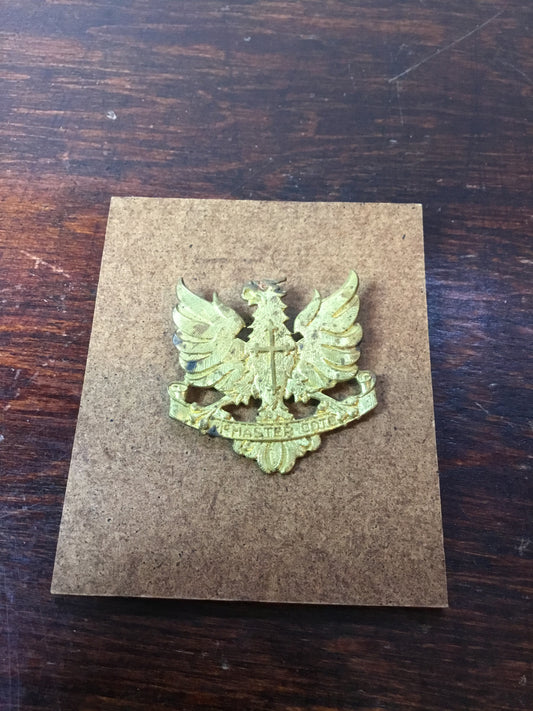 McMaster University Contingent COTC Post WWII (1948) Brass Cap Badge