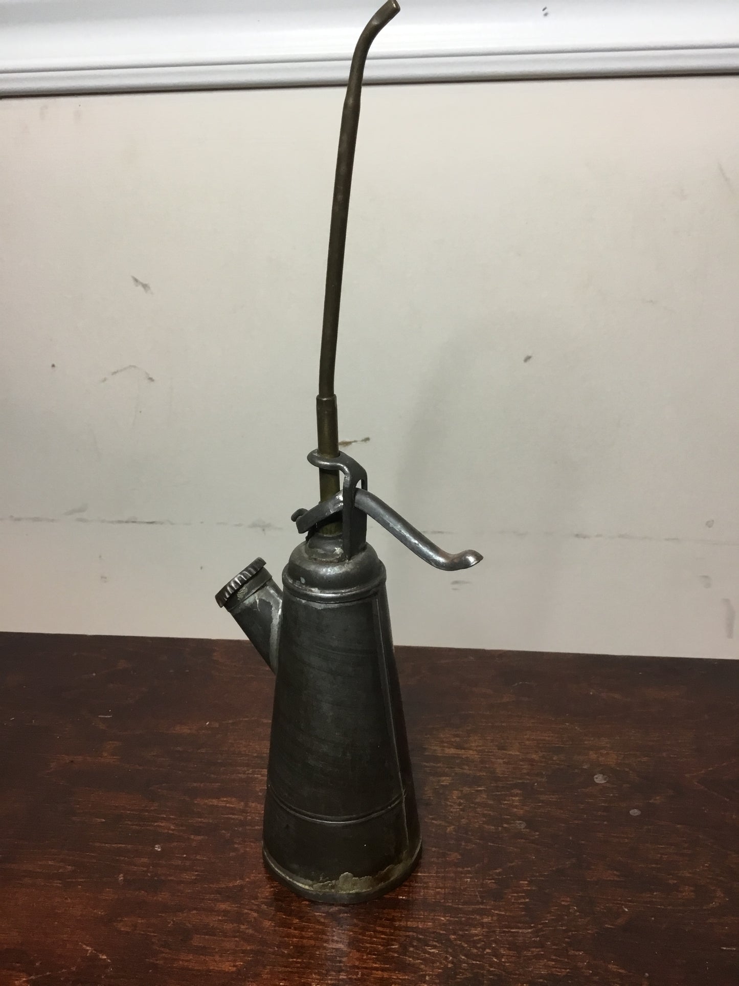 Early Vintage oil Can , extra long spout