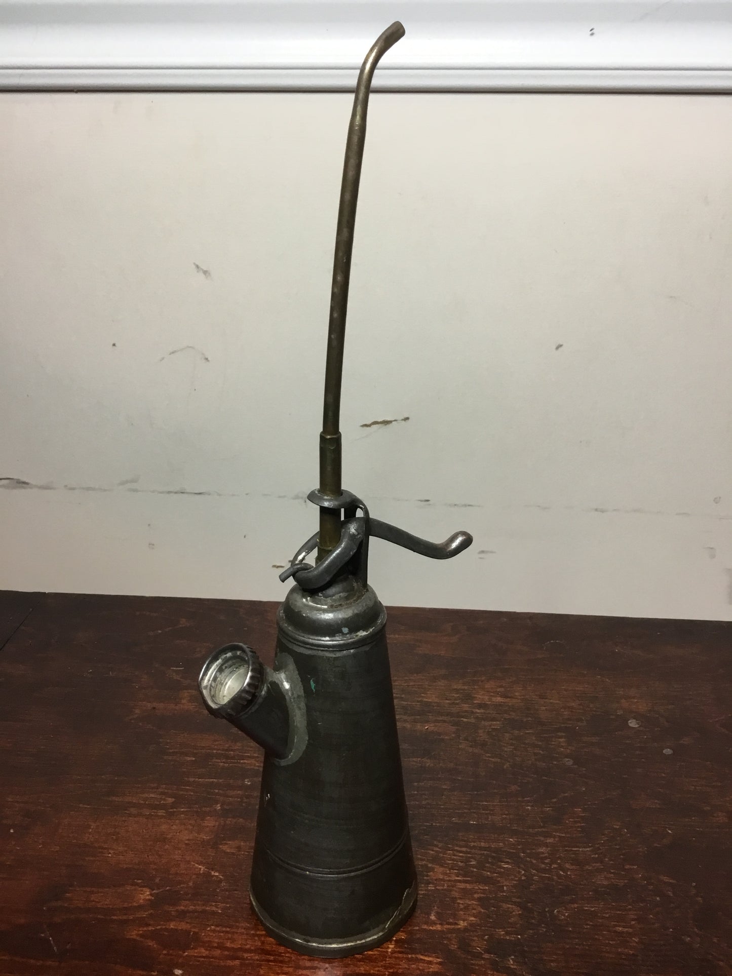 Early Vintage oil Can , extra long spout