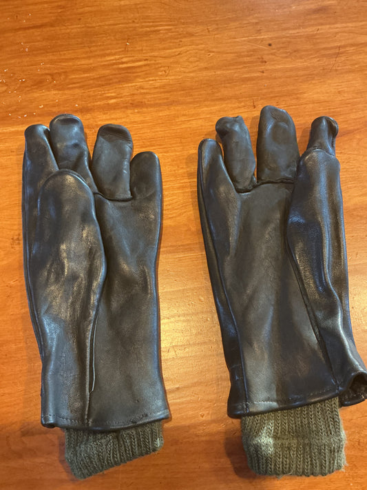 Vintage Canadian Forces Leather Gloves and Liners